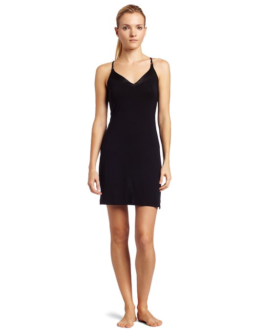 Calvin Klein Women's Essentials Satin V-Neck Chemise