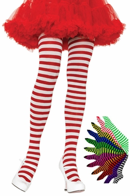 Plus Size Striped Tights - More Colors