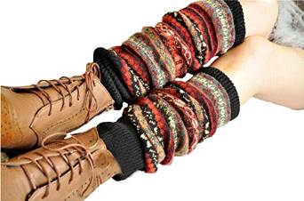 Springwell Women's Cable Knit Leg Warmers in Multiple Style and Colors