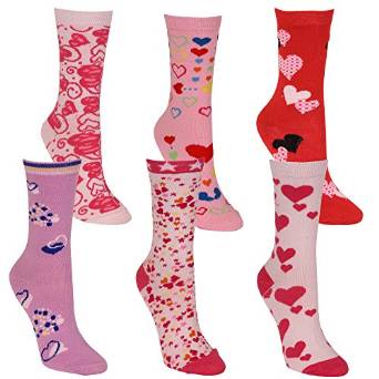 Women's Fun and Colorful Crew Sock 6 Packs